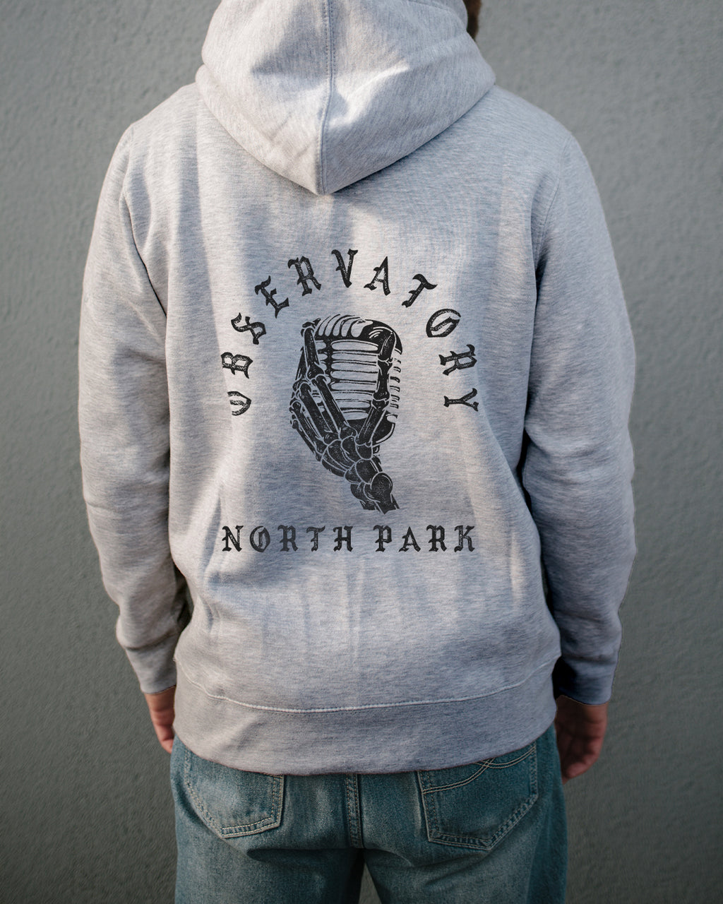 Mic Grey Pullover Hoodie