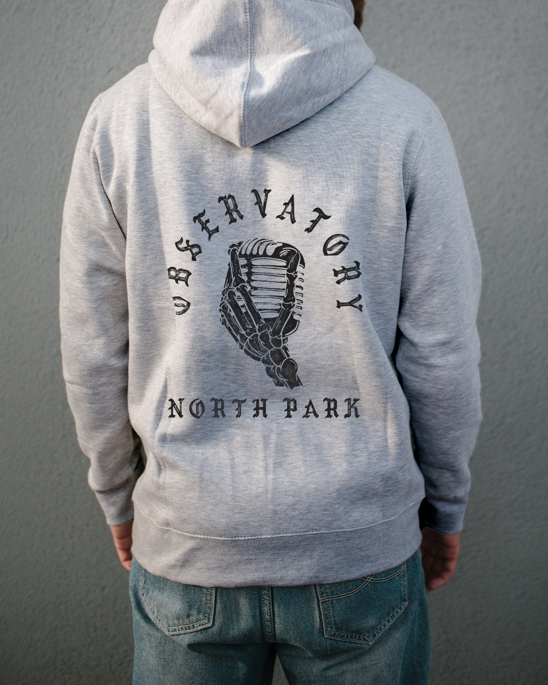 Mic Grey Pullover Hoodie